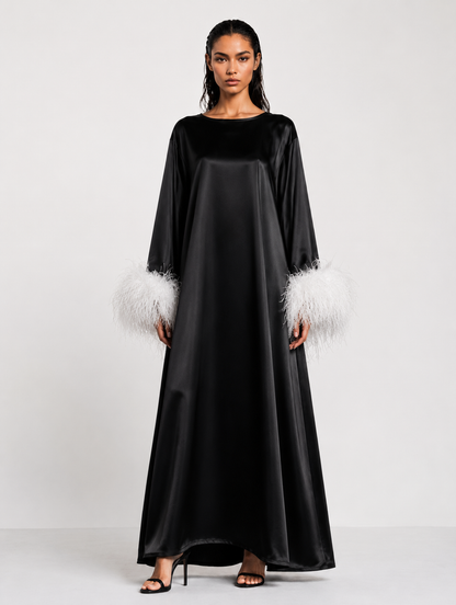 Jess Maxi Black and White Dress