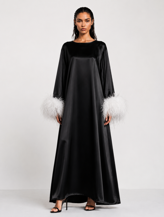 Jess Maxi Black and White Dress