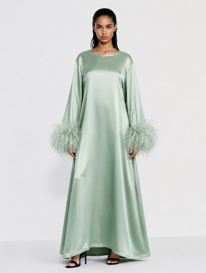 Jess Maxi Olive Green Dress