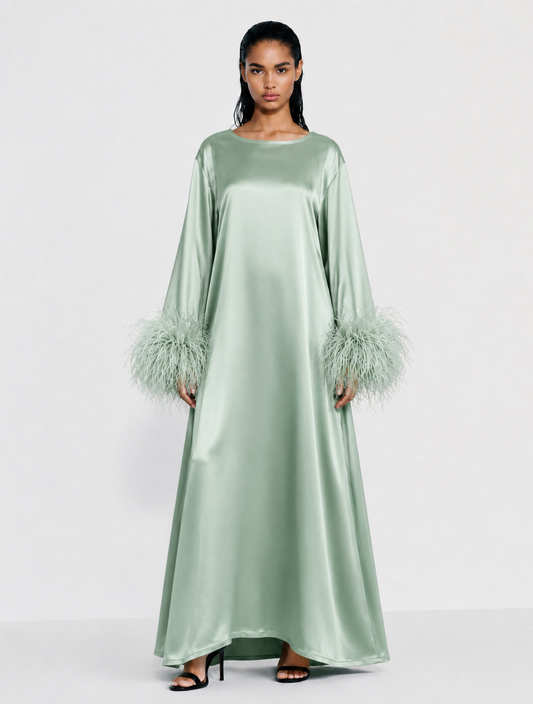 Jess Maxi Olive Green Dress