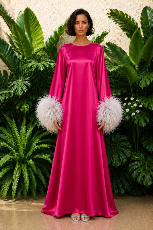 Jess Maxi Pink and White Dress