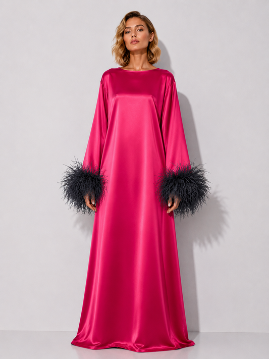 Jess Maxi Pink and Black Dress