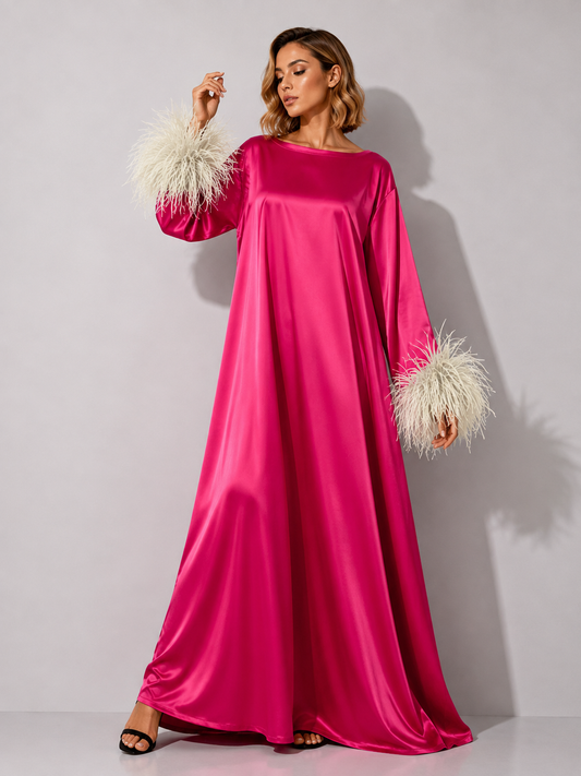 Jess Maxi Pink and Ivory Dress