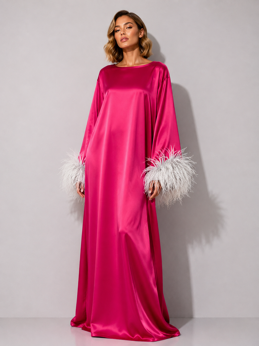Jess Maxi Pink and White Dress