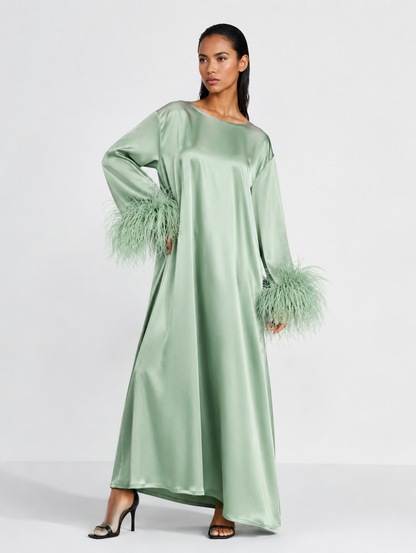 Jess Maxi Olive Green Dress