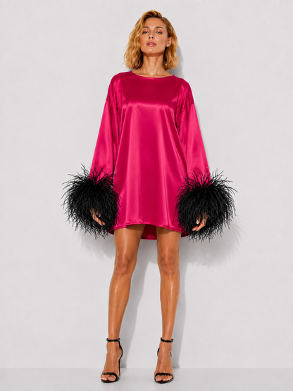 Jess Mini Pink and Black Dress