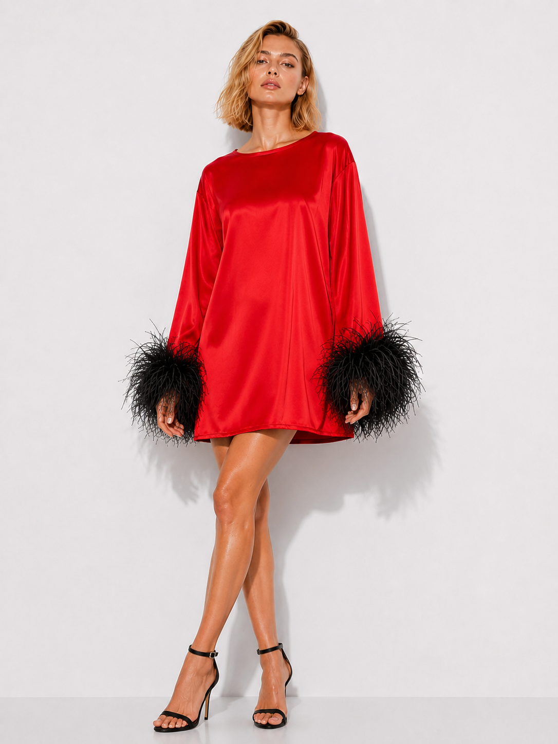 Jess Mini Red and Black Dress
