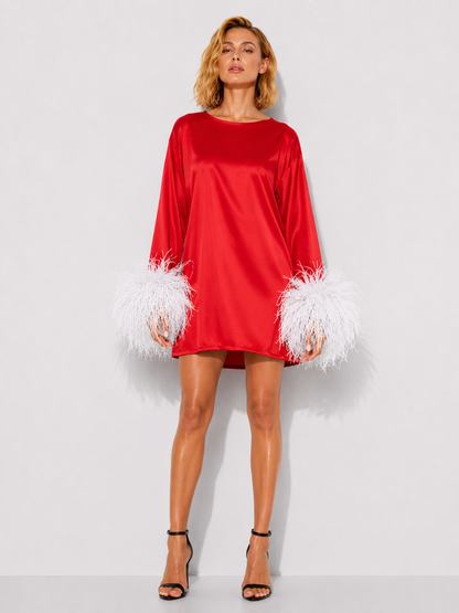 Jess Mini Red and White Dress