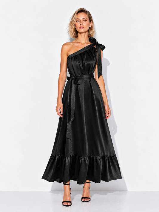 Lila Black Maxi Dress