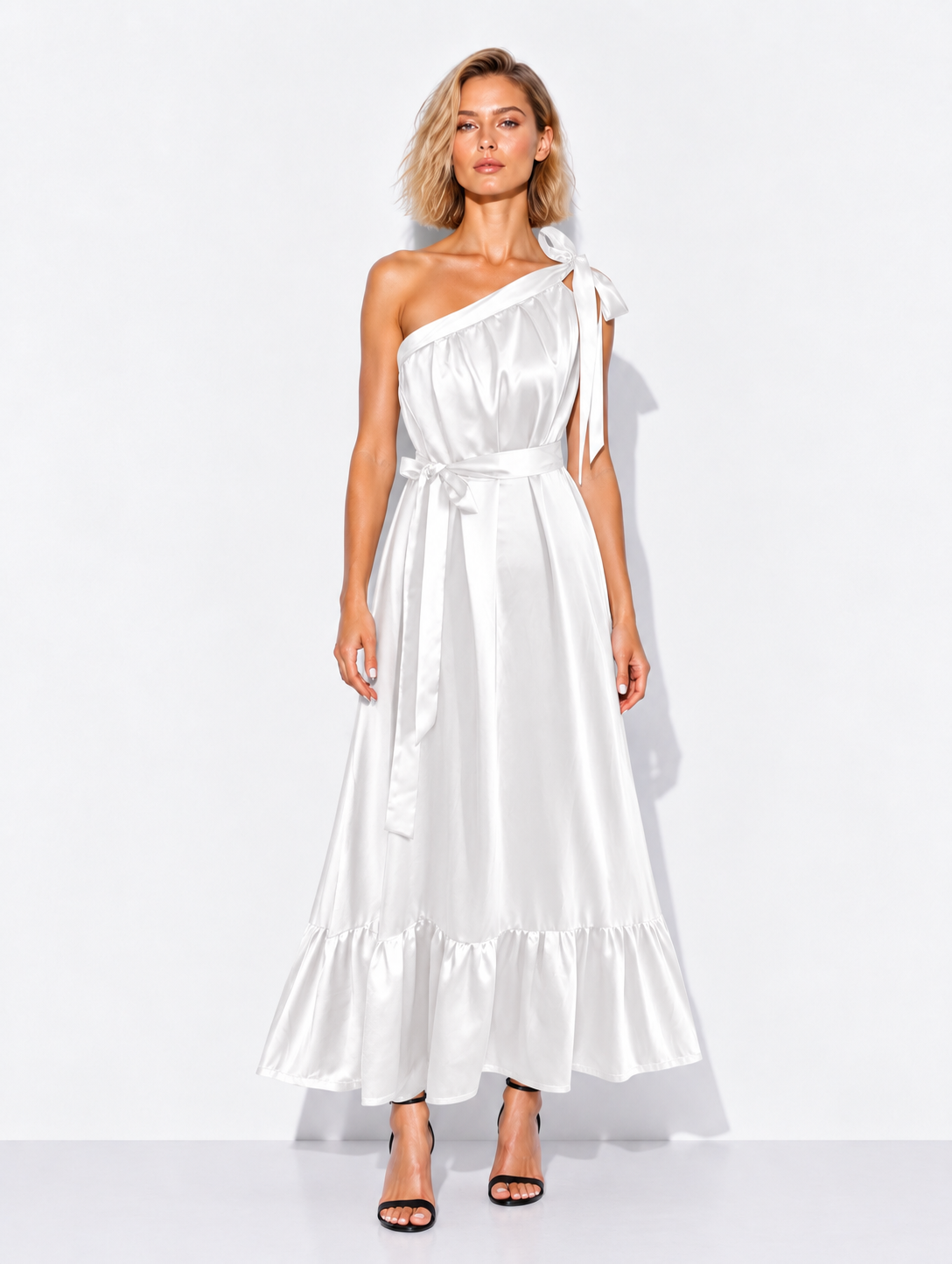 Lila White Maxi