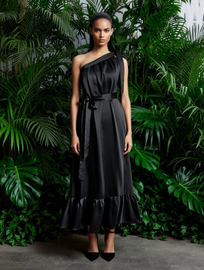Lila Black Dress