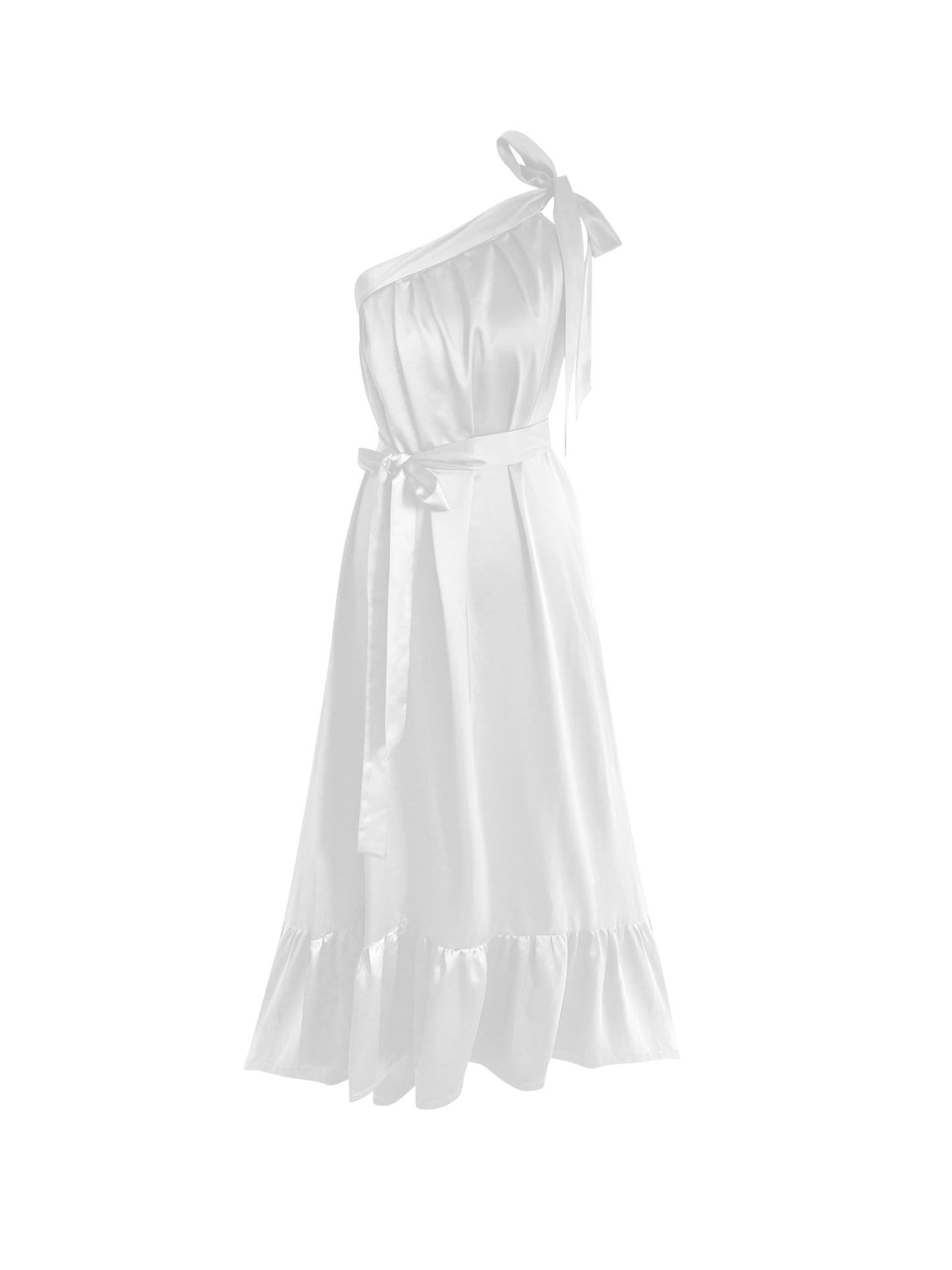 Lila White Midi