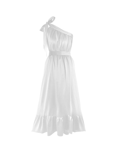 Lila White Midi