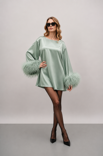 Mint Mini Dahlia Dress