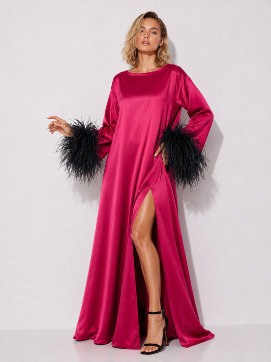 Pink and Black Island Dress