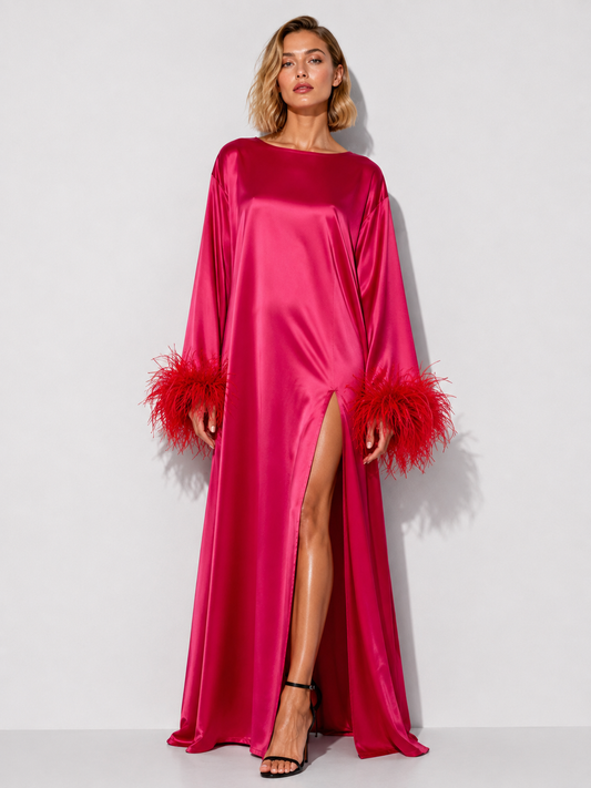 Pink and Red Island Dress