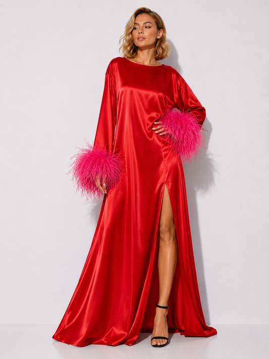 Red and Pink Island Dress