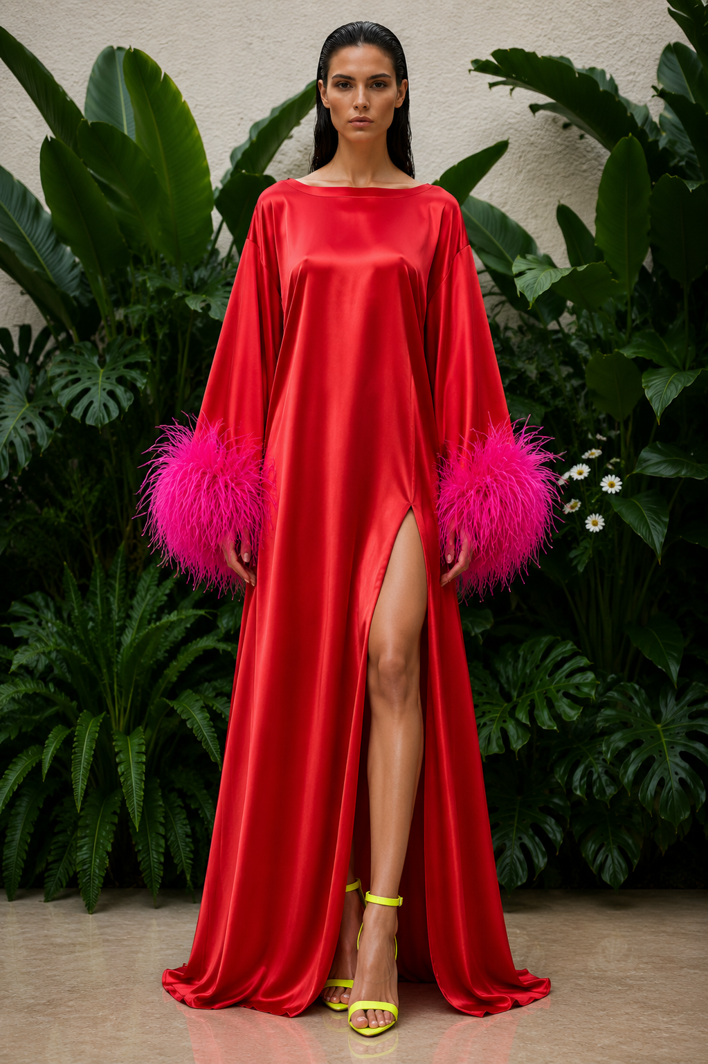 Red and Pink Island Dress