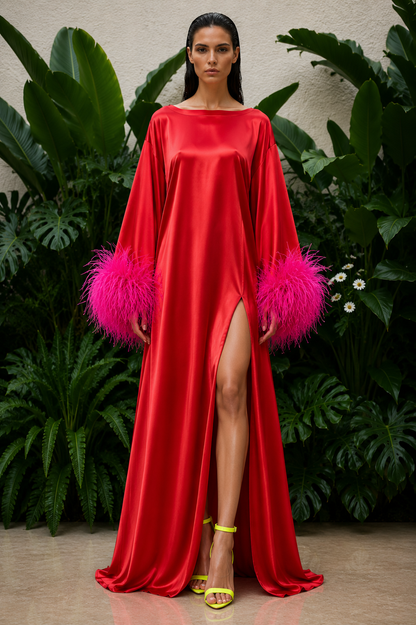 Red and Pink Island Dress