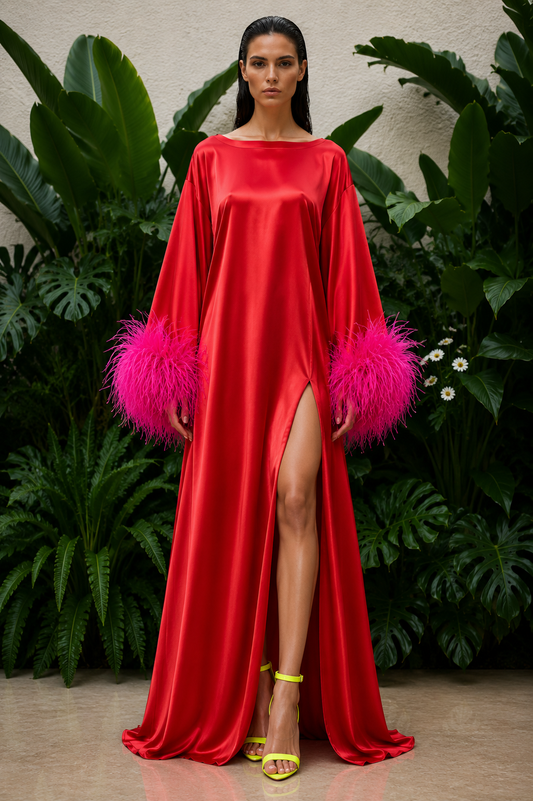 Red and Pink Island Dress