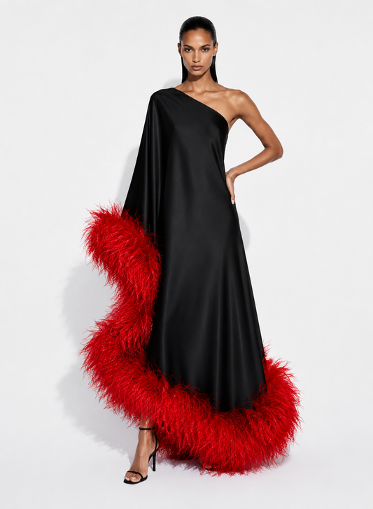 Star Black and Red Dress