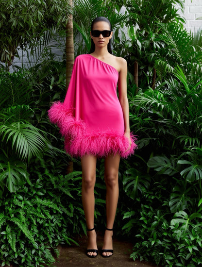 Star Pink Mini Dress