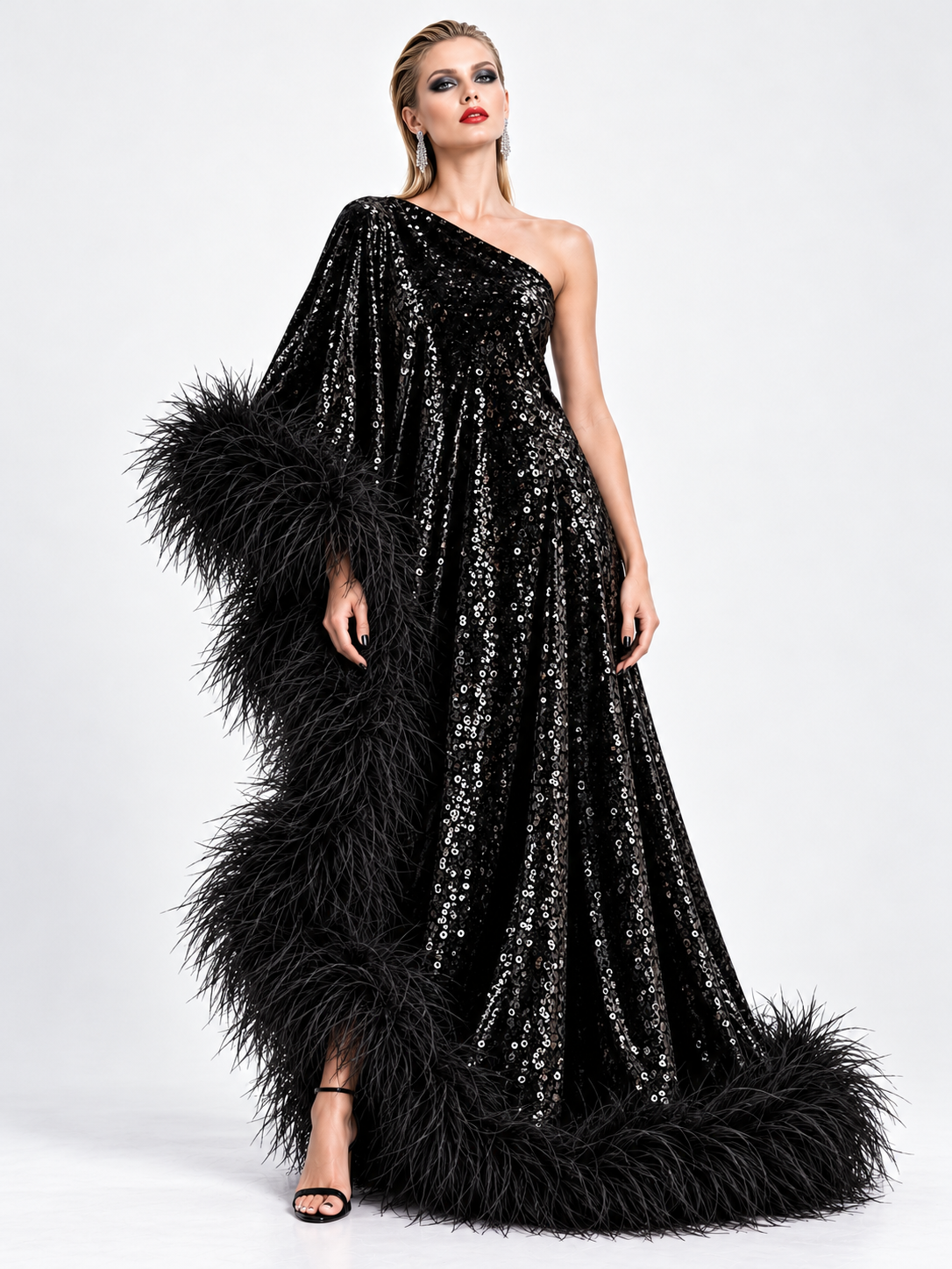 Star Black Sequin