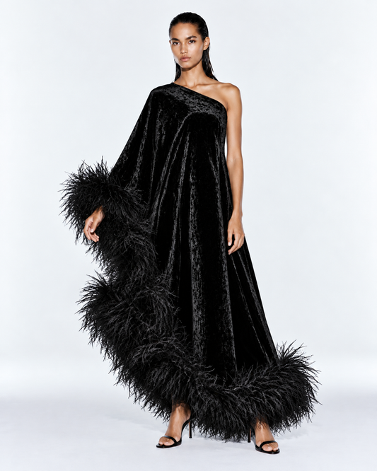 Star Black Velvet  Dress