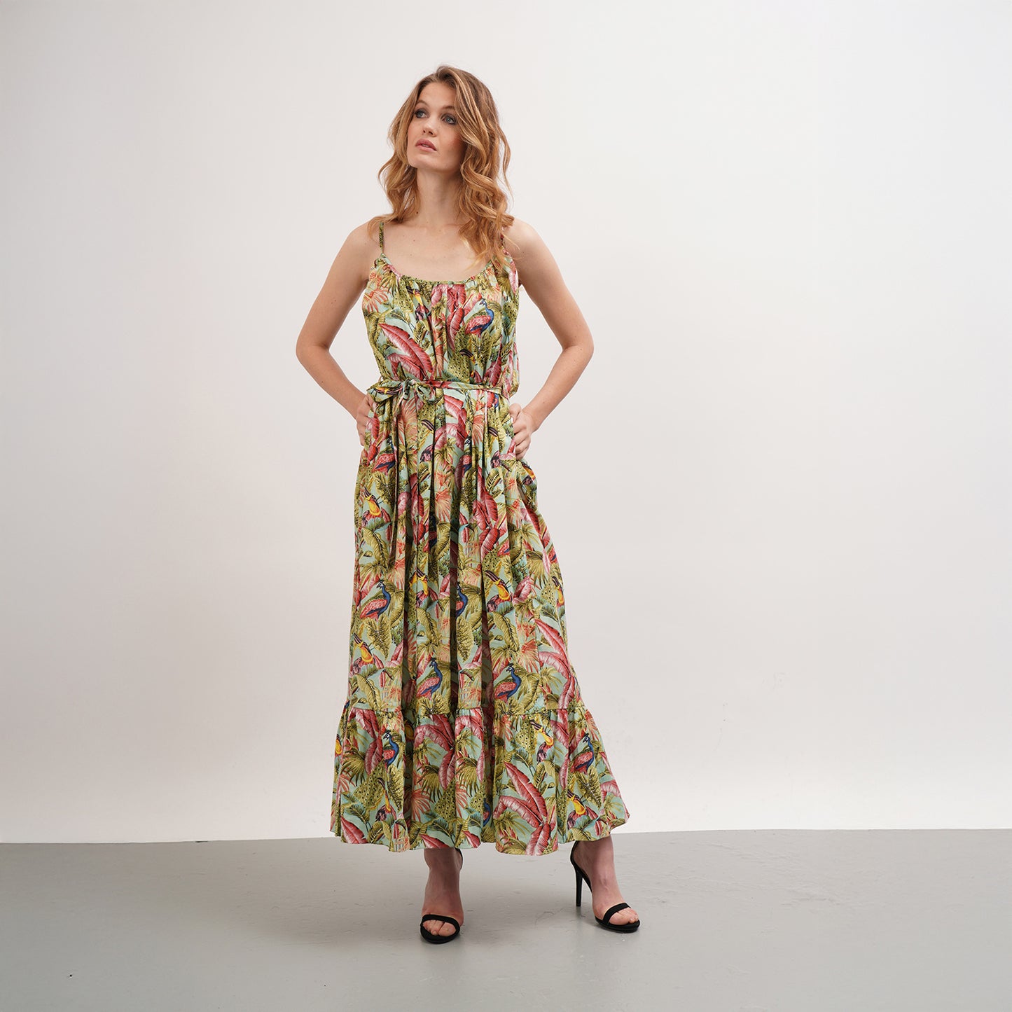 Amazonia Tropical Cotton Dress