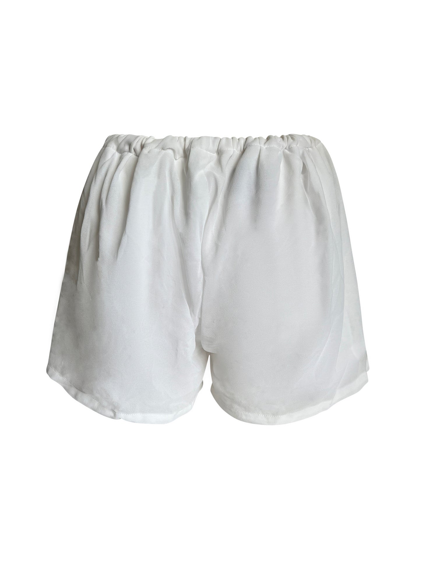 White Birdy Mini Summer Shorts