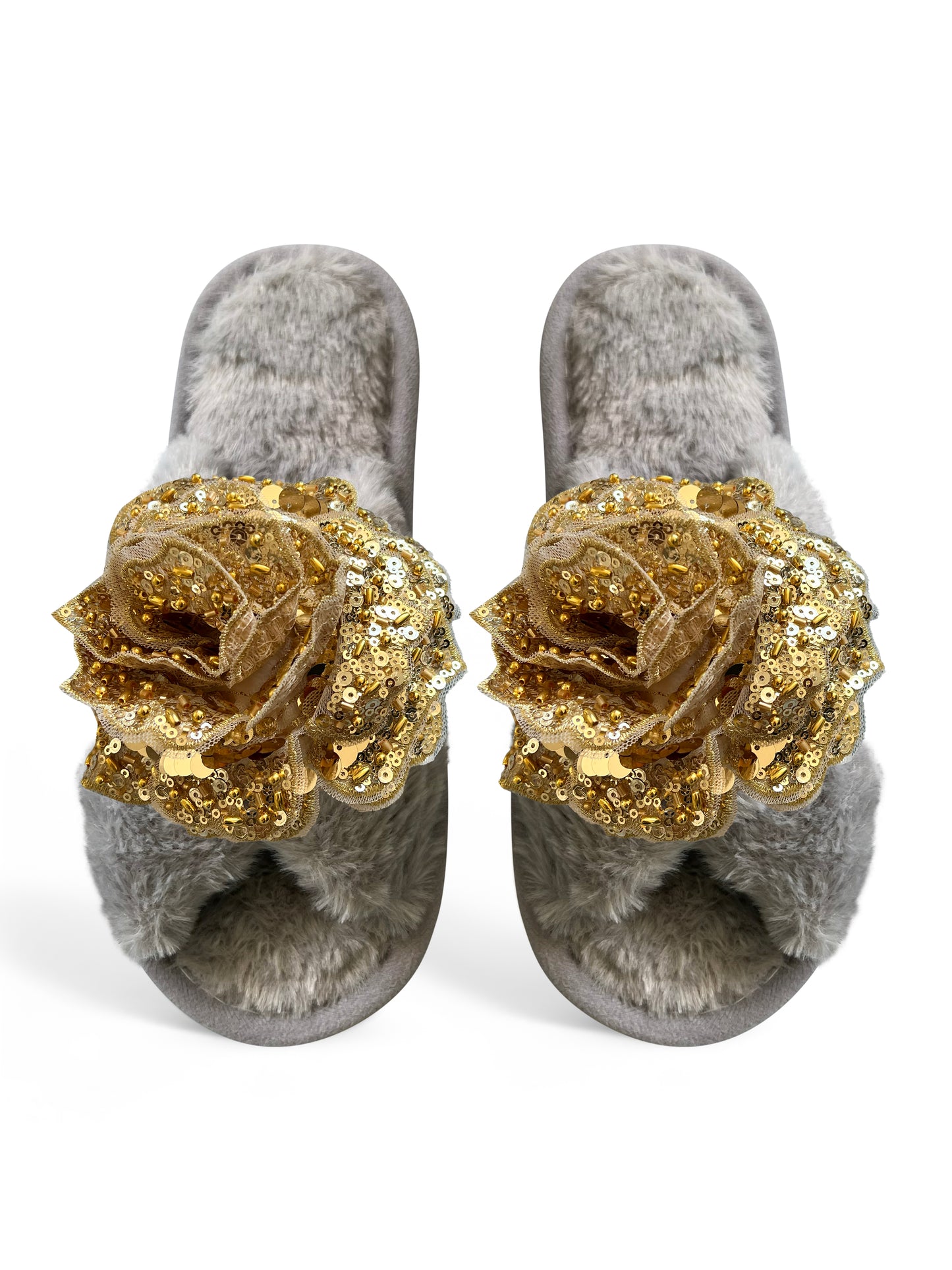 Classic Toma Faux Fur Open Toe Slippers