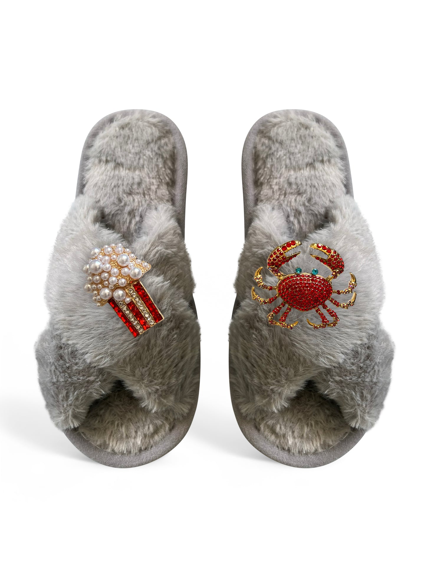 Popcorn & Crab Slippers