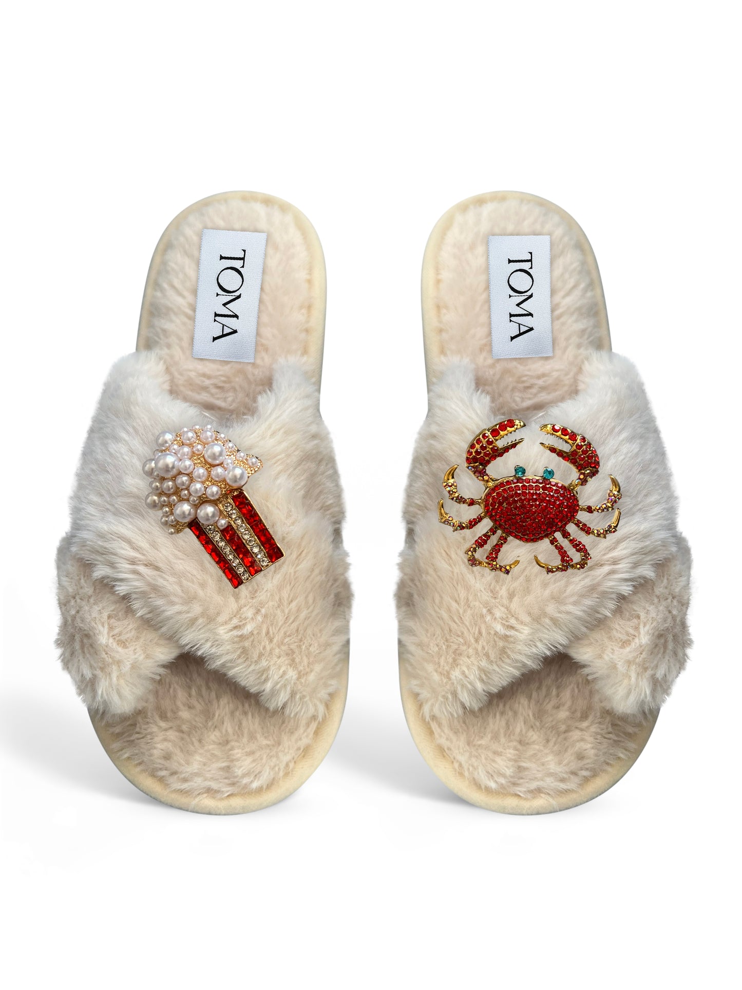 Popcorn & Crab Slippers