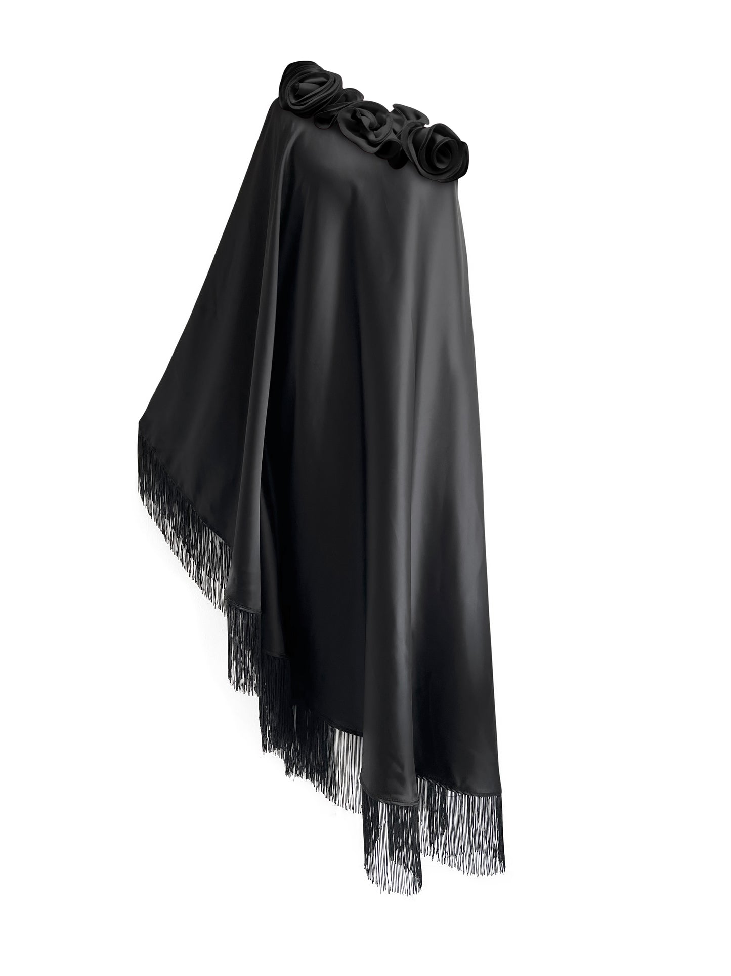 Lily Black Flowers Dress