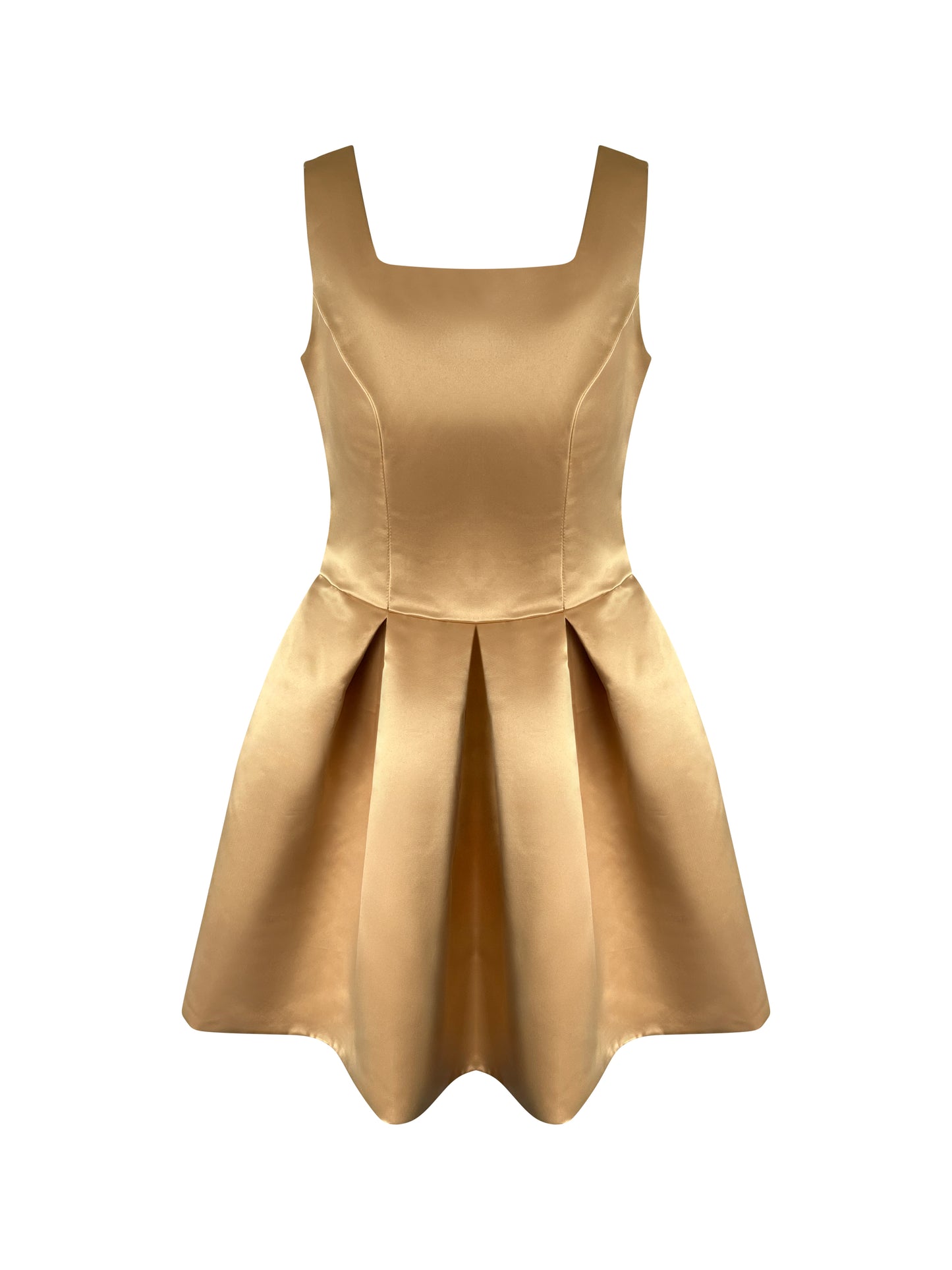 Princess Square Gold Dress