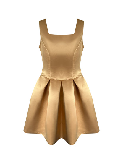 Princess Square Gold Dress