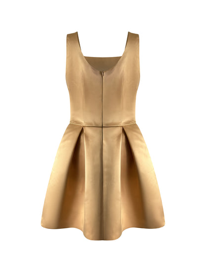 Princess Square Gold Dress