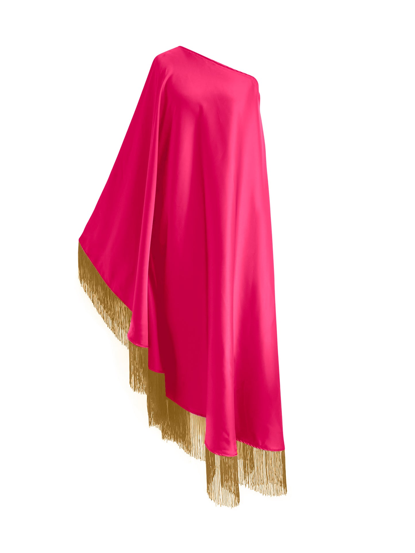 Off Shoulder Glam Neon Yellow Fringe Maxi Dress