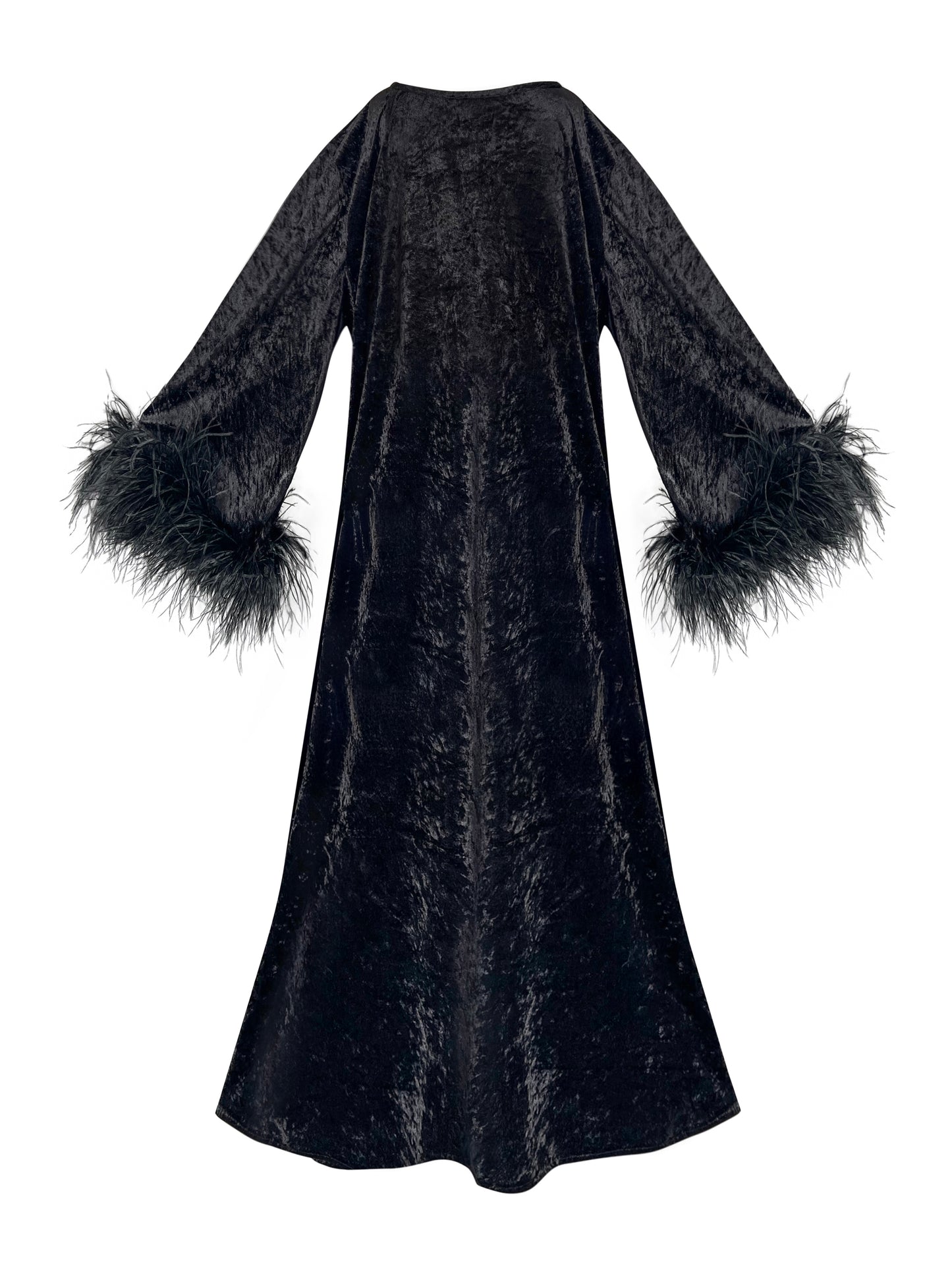 Jess Maxi Black Velvet Party Dress