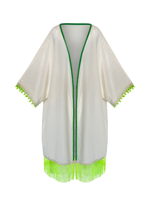 Beach Ibiza Fiesta Cover Up Kimono Tunic
