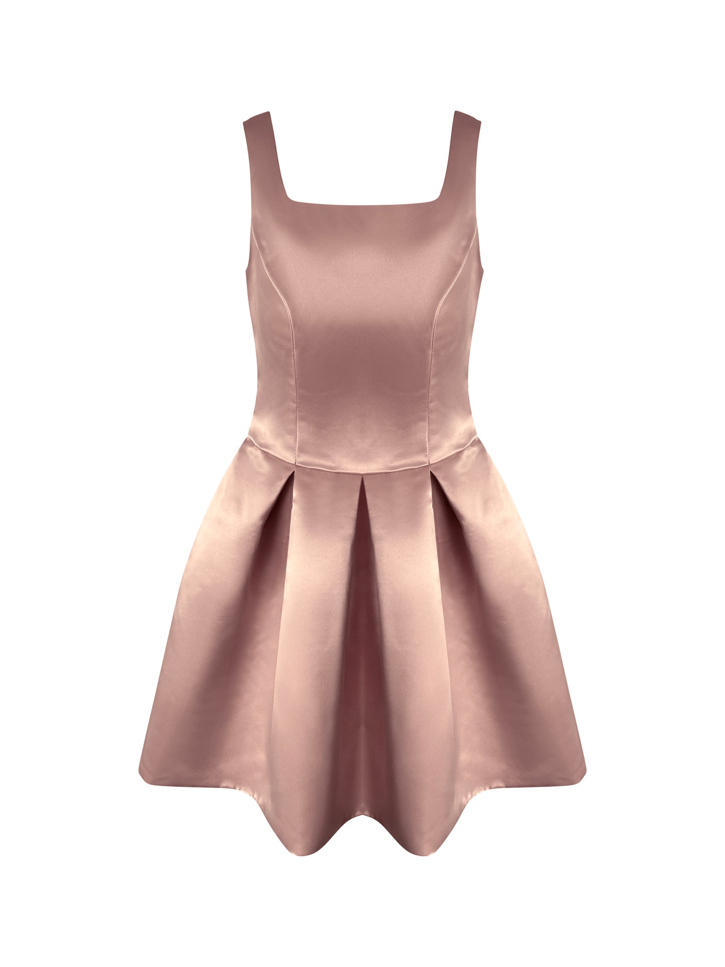 Princess Thin Straps Nude Dress