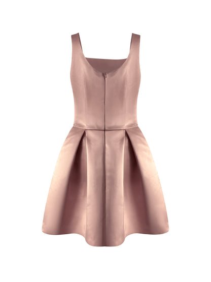 Princess Thin Straps Nude Dress