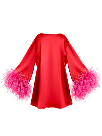 Jess Mini Red and Pink Dress