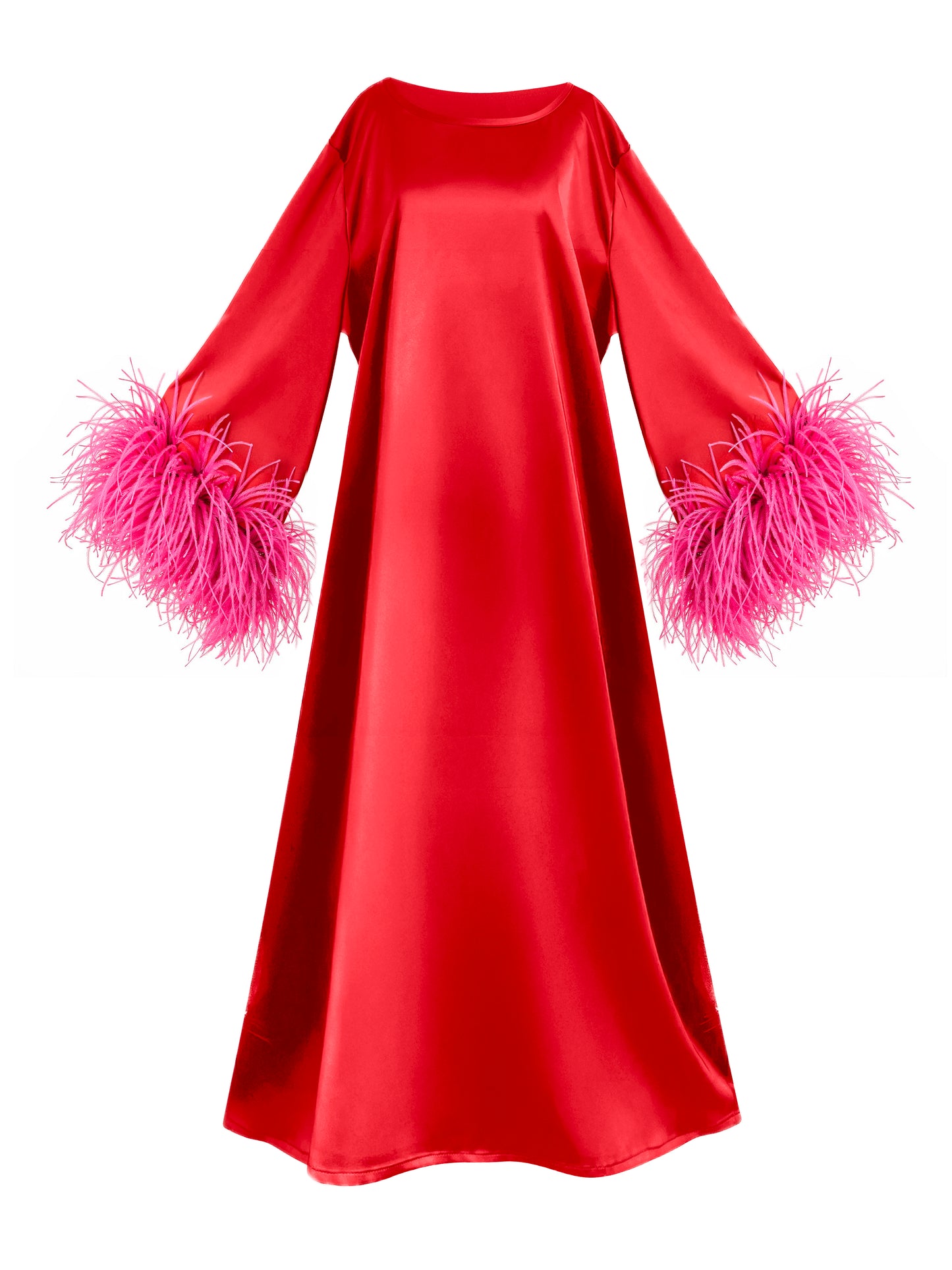 Jess Maxi Red and Pink Dress