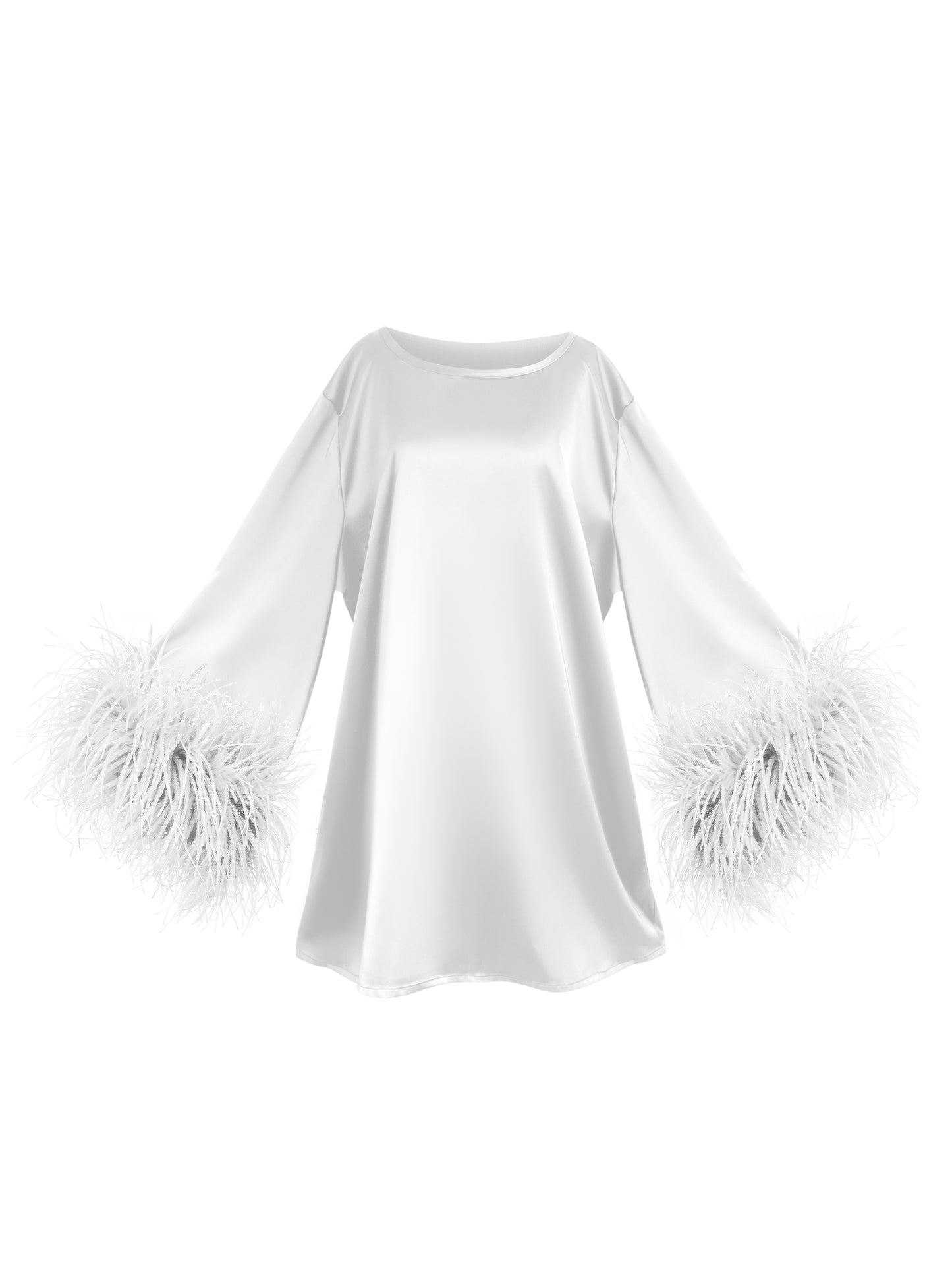 White Mini Dahlia Dress