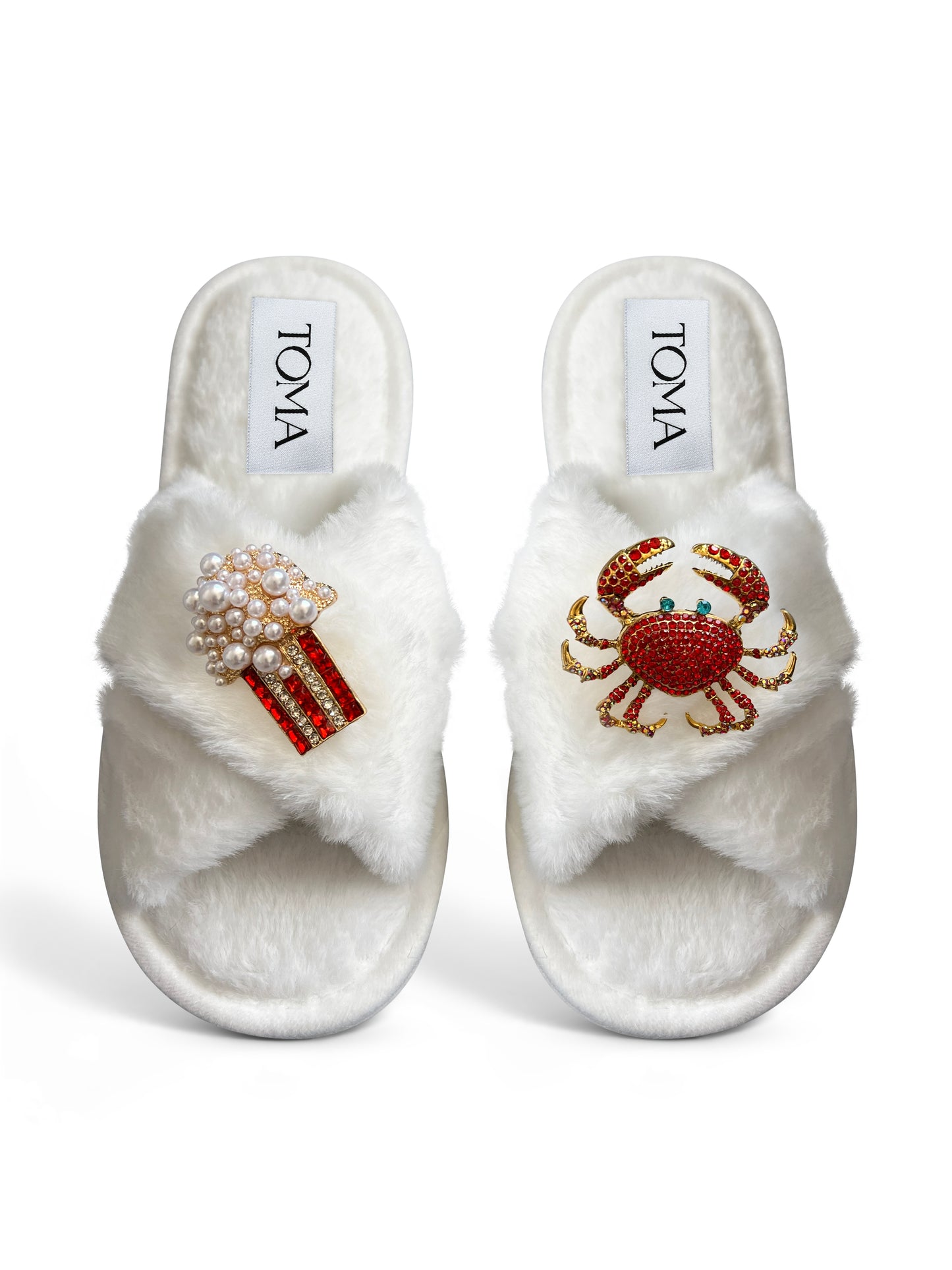 Popcorn & Crab Slippers