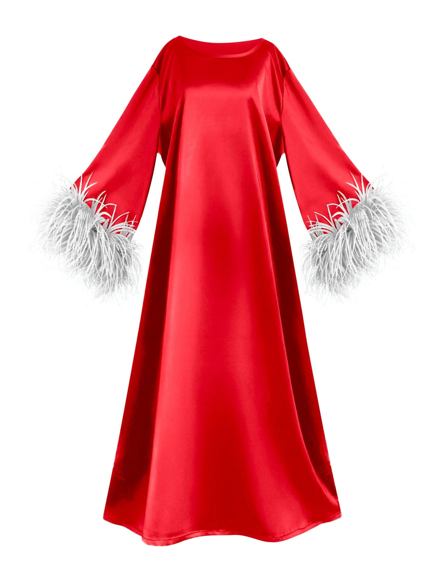 Jess Maxi Red and White Dress